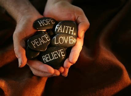hope, faith, love, believe, peace